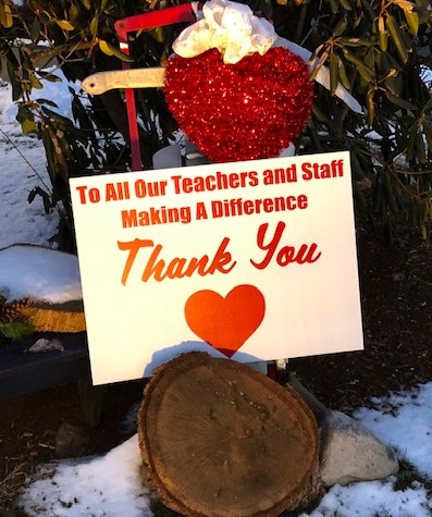 Monroe Women's Club Fundraiser Educator Sign